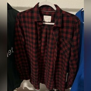 Utility Supply co - Flannel black and red classic shirt